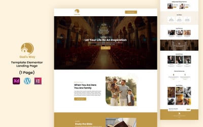 God&#039;s Way - Church Elementor landing Page Template