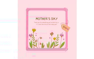 Illustrazione floreale per la festa della mamma &amp;quot;GRATUITA&amp;quot;
