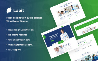 Labit - Eindbestemming en Lab Science WordPress-thema