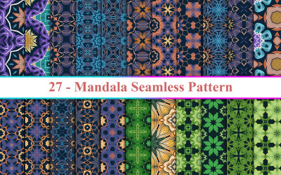 Mandala-nahtloser Hintergrund