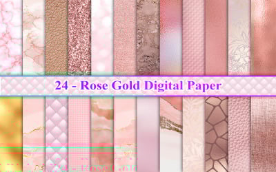 Różowe złoto tekstury papieru cyfrowego, różowe złoto tło