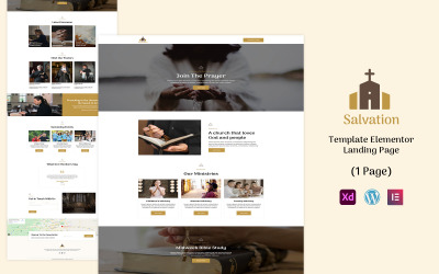 Salvation - Church Elementor Landing Page Template