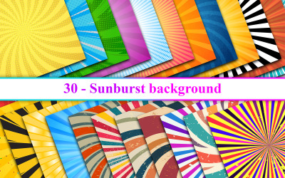 Sunburst-Hintergrund, Sunburst-Hintergrund-Set