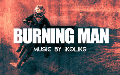 Burning Man - Erőteljes, energikus sportelőzetes Stock zene