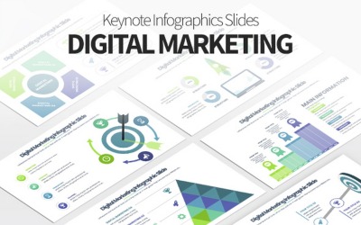 Digitális marketing – Keynote Infografika sablondiák