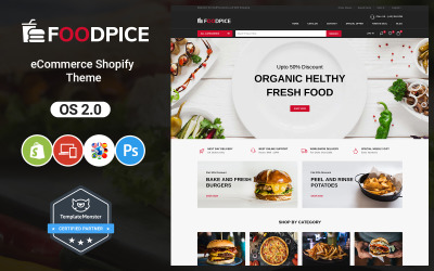 FoodPice - Étterem Store Shopify téma