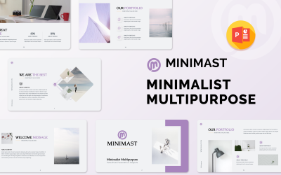 Minimast - Modèle de présentation PowerPoint polyvalent minimaliste