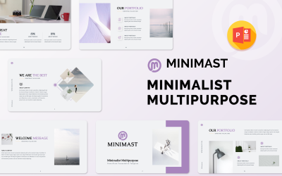Minimast - Modelo de apresentação de PowerPoint multiuso minimalista