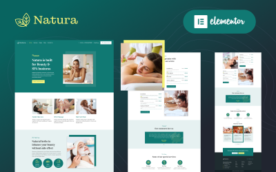 Natura - Tema WordPress Elementor per il salone di massaggi di bellezza e spa