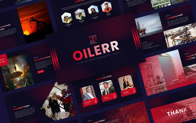 Oilerr-Oil and Gas Industry Prezentace PowerPoint šablony