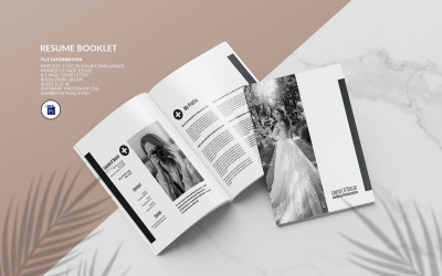 Portfolio CV-häfte Utskrivbar CV-mall
