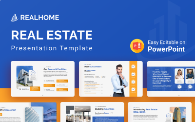 RealHome - Modello di presentazione PowerPoint immobiliare