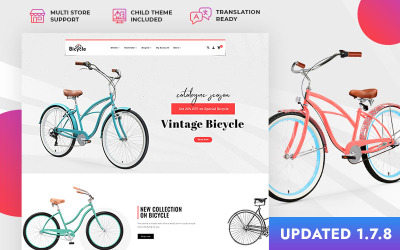 RideWays - Minimal PrestaShop Responsive Theme para bicicletas, repuestos y accesorios