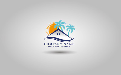 Szablon logo firmy zajmującej się nieruchomościami