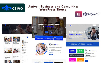 Activo - İş ve Danışmanlık WordPress Teması
