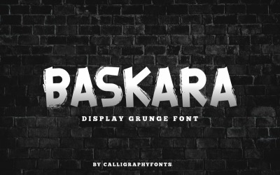 Baskara Display Grunge-lettertype