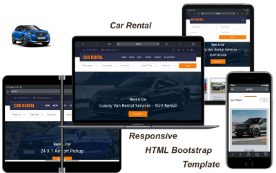 Car Rental - Responsive HTML Bootstrap Template