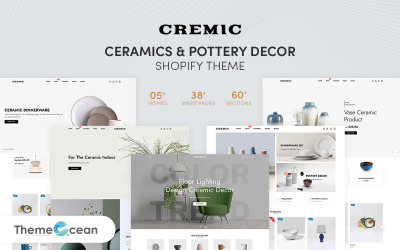 Cremic – адаптивна тема Shopify для декору кераміки та кераміки