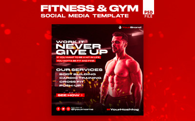 Fitness &amp;amp; GYM - Social Media Template