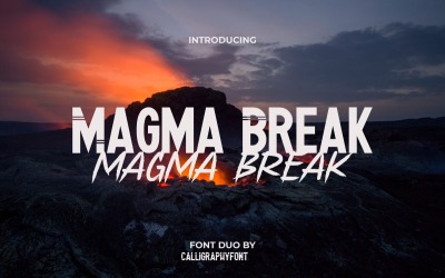 Magma Break Perfect Lettertype Duo