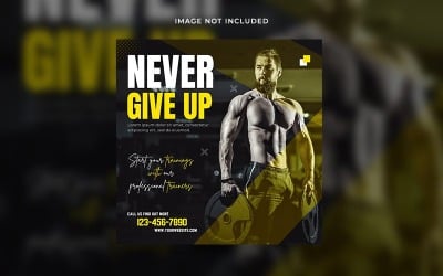 Modèle de publication sur les médias sociaux Gym Fitness