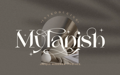 Mylanish unika moderna teckensnitt