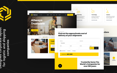 Qesco | Téma WordPress logistické přepravní společnosti