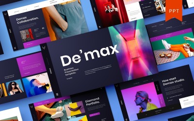 Demax – Biznes Szablon PowerPoint