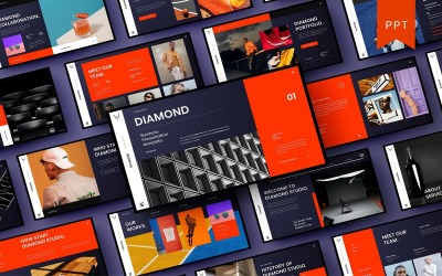 Gyémánt – PowerPoint sablon