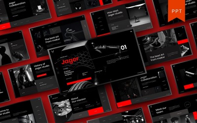 Jager – PowerPoint sablon