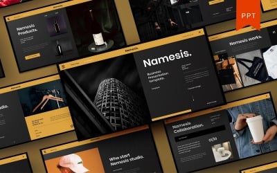 Némesis - Plantilla de PowerPoint de negocios