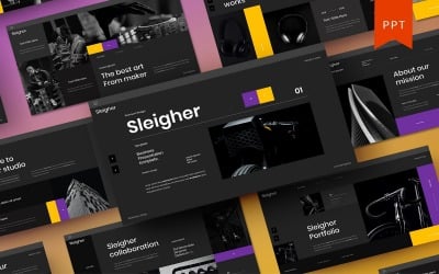 Sleigher - Sjablonen PowerPoint presentatie*
