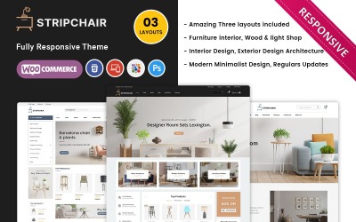 Stripchair - Tema de Woocommerce para decoración del hogar y muebles