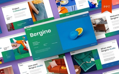 Bergine – Business-PowerPoint-Vorlage