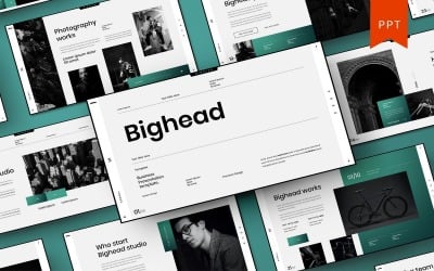 Bighead – Бизнес Шаблоны презентаций PowerPoint