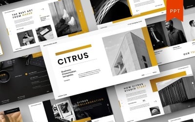 Citrus - Plantilla de PowerPoint de negocios