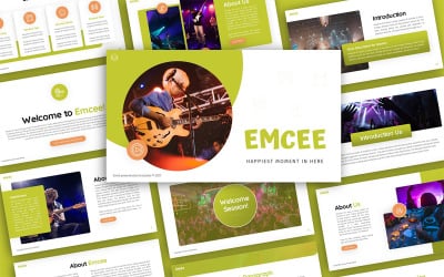 Emcee Event Многоцелевой шаблон презентации PowerPoint