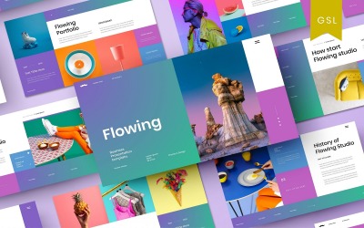 Folyó – üzleti Google diasablon