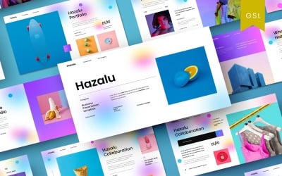 Hazalu - бизнес-шаблон слайдов Google