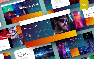 Henduro - бизнес-шаблон слайдов Google