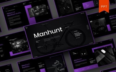 Manhunt - Plantilla de PowerPoint de negocios