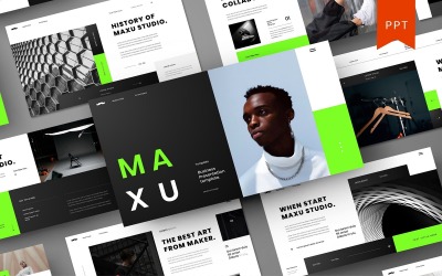 Maxu – Modèle PowerPoint d&amp;#39;entreprise