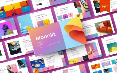 Moonlit – PowerPoint-mall för företag