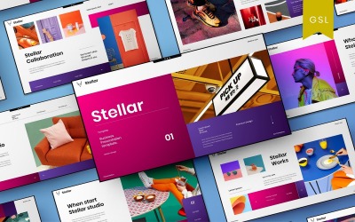 Stellar – бізнес-шаблон слайдів Google