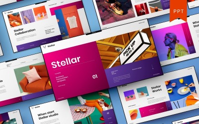 Stellar – Business PowerPoint sablon