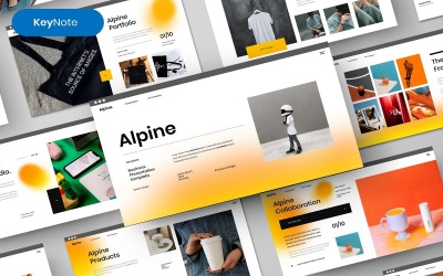 Alpine — biznesowy szablon Keynote