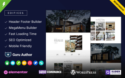 Budovy – téma WordPress pro architekturu a nemovitosti
