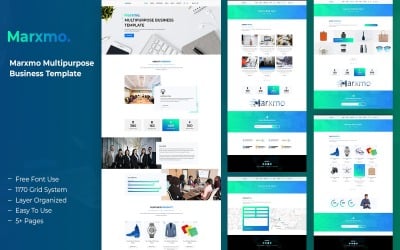 Marxmo – Multipurpose Business and Corporate PSD Template UI Elements