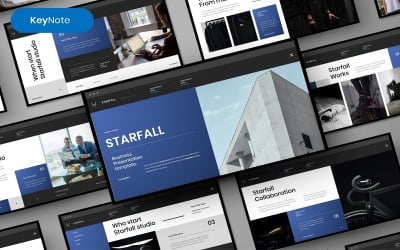 Starfall — szablon biznesowej prezentacji