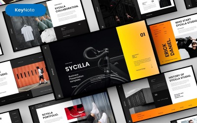Sycilla – шаблон Business Keynote